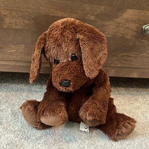 Brown Dog Stuffed Animal That Has Heating Pad